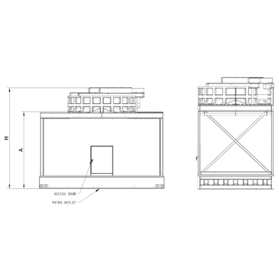 Cooling Tower Crossflow SMART Series konstruksi